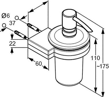 Дозатор для жидкого мыла Kludi   4897605 - 3
