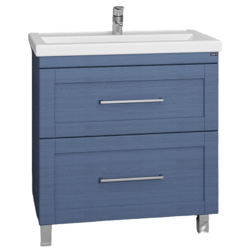 Тумба с раковиной напольная Санта Венера 80 синий - 4