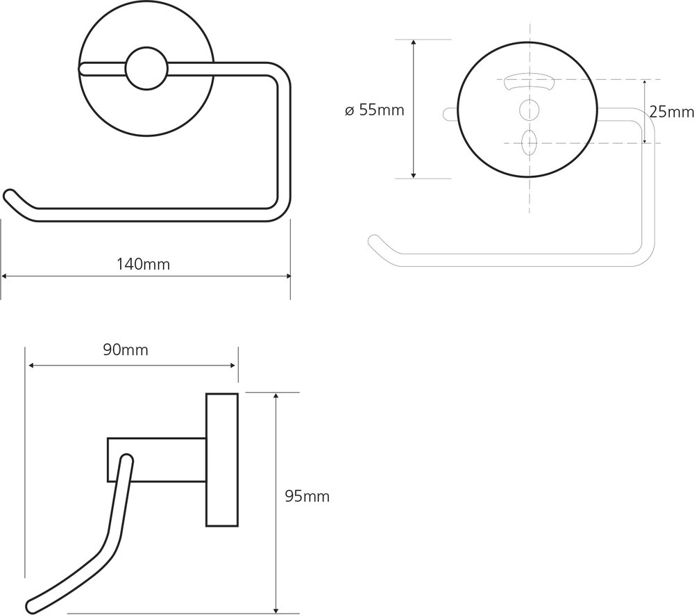 Держатель туалетной бумаги Bemeta OMEGA  104112042 - 1