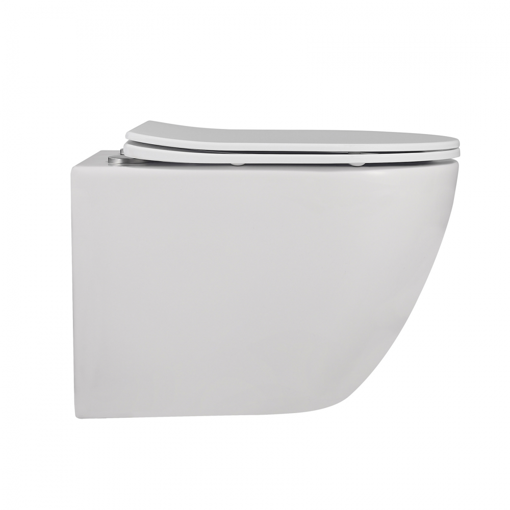 Унитаз ABBER Bequem AC1100MW подвесной белый матовый, безободковый - 4