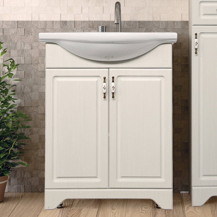 Мебель для ванной Style Line Олеандр-2 65 Люкс, рельеф пастель - 2