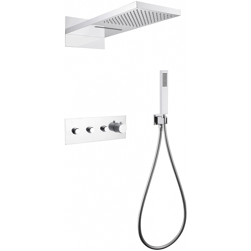 Душевая система Abber Rund с термостатом хром AF8752 - 0