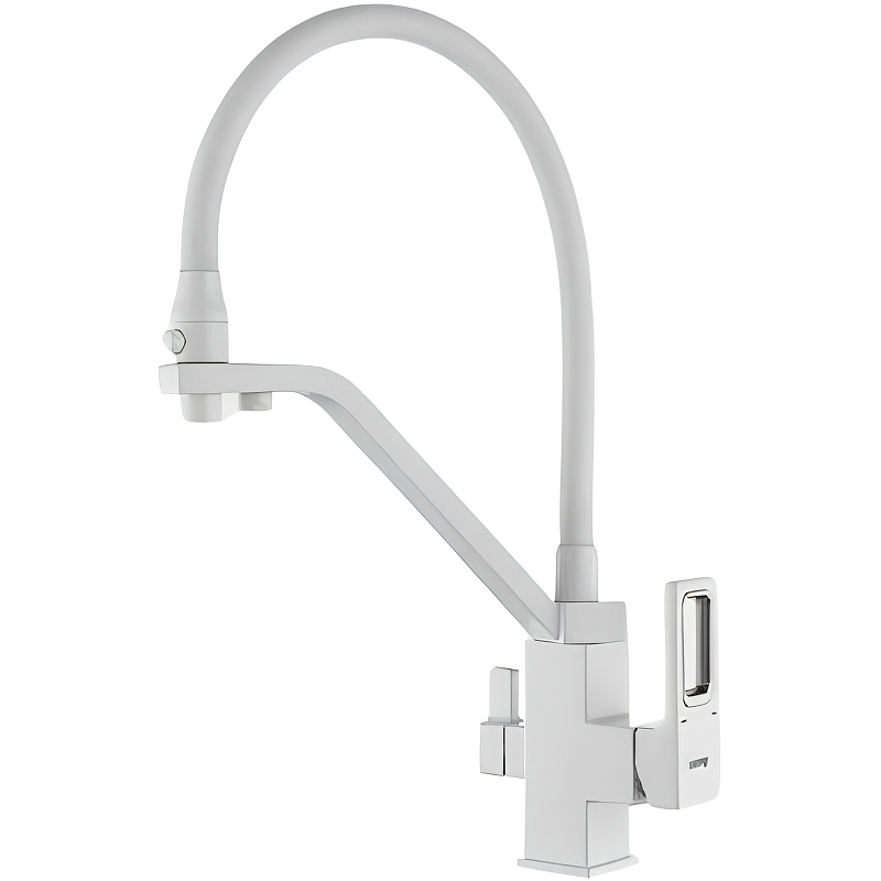 Смеситель для кухни Gappo белый матовый G4317-8 - 0