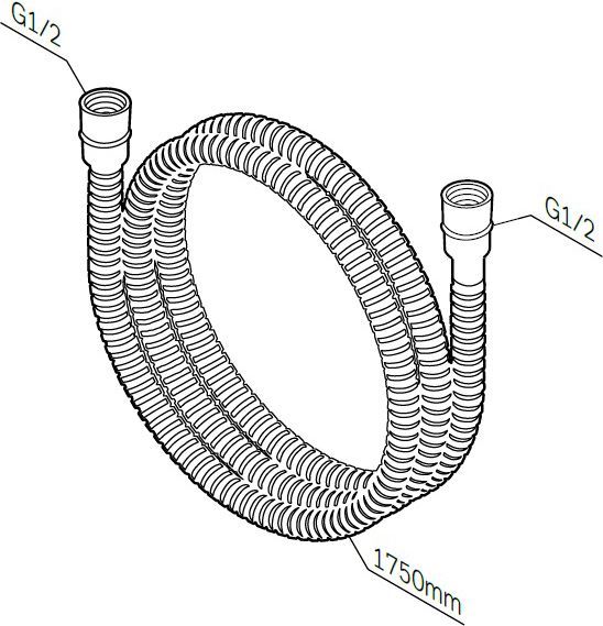 Душевой шланг AM.PM F0400364 - 1