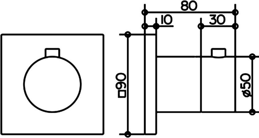Термостат Keuco IXMO 59553 010002 59553010002 - 1