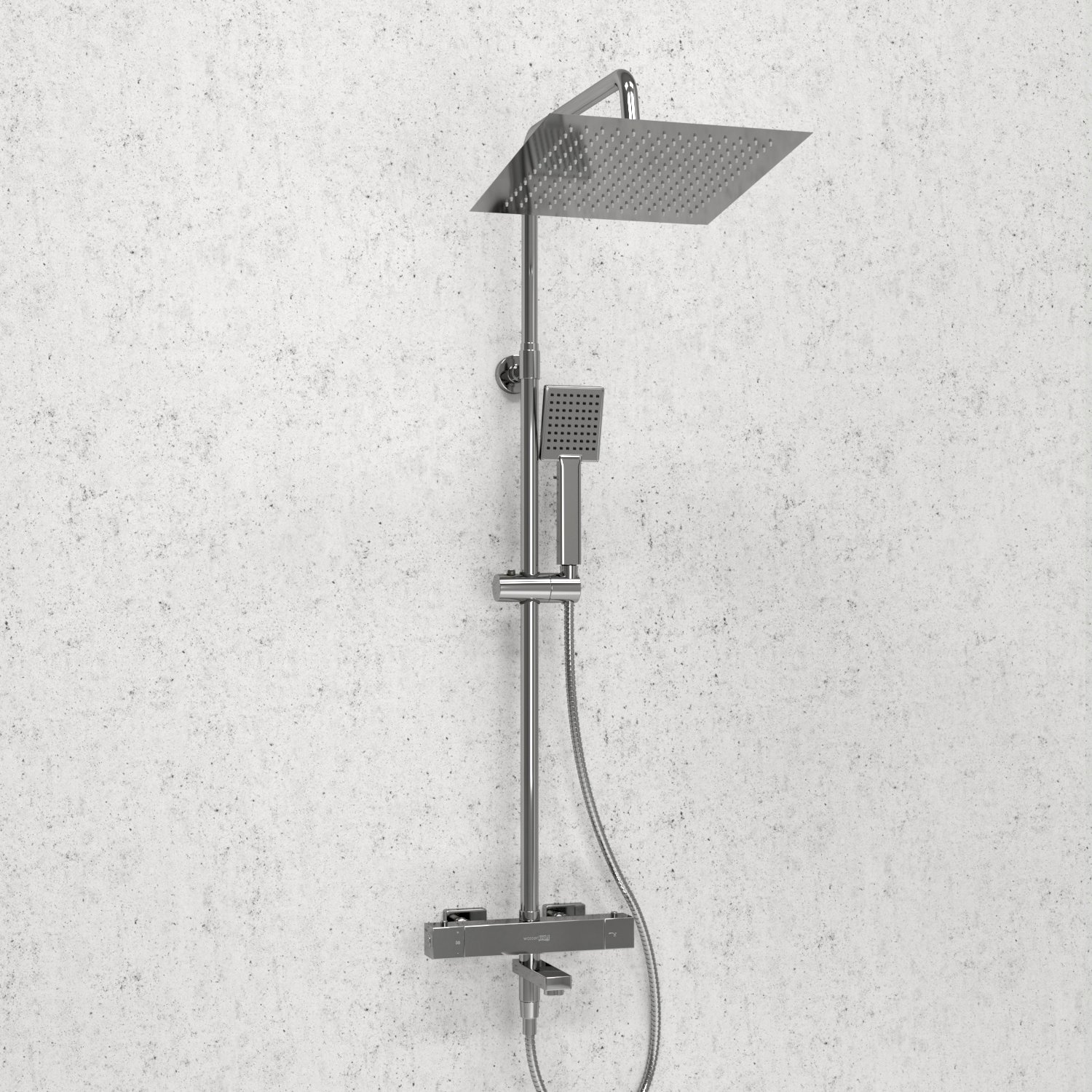 Душевая система WasserKraft 30 с термостатом хром A199.118.141.010.CH Thermo - 1