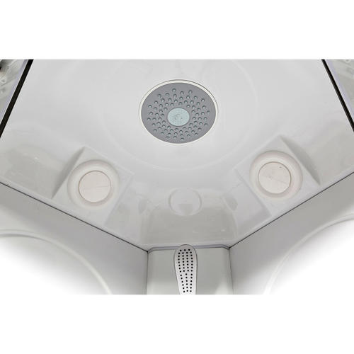 Душевая кабина Deto L 120х80 с подсветкой, хром  L520RLED - 2