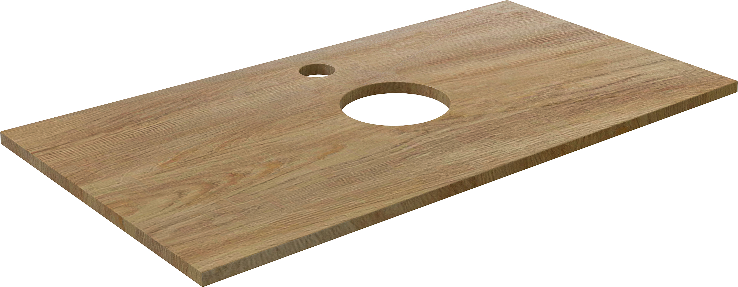 Столешница с раковиной DIWO Элиста 100 светлое дерево, с раковиной Moduo 40 RING 555256 - 5