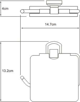 Держатель туалетной бумаги Wasserkraft Oder K-3025 - 3