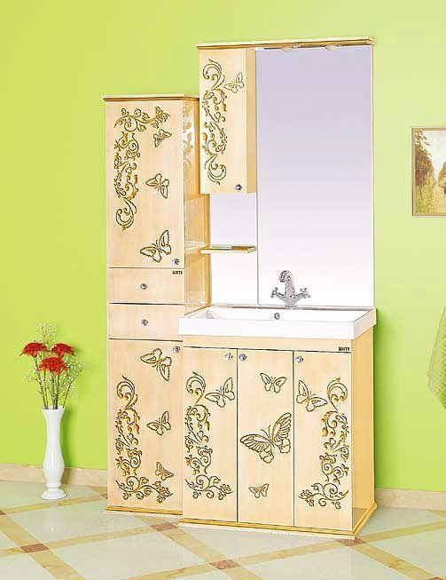 Зеркало Misty Бабочка 75 L бежевый, патина Л-Баб04075-033СвЛ - 2