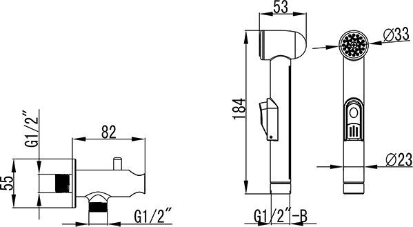 Гигиенический душ Ravak BM 040.00 X070077 - 1