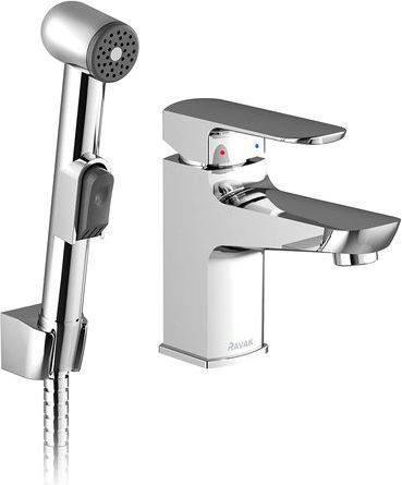 Смеситель Ravak BM 011.00 для раковины с гигиеническим душем X070076 - 0