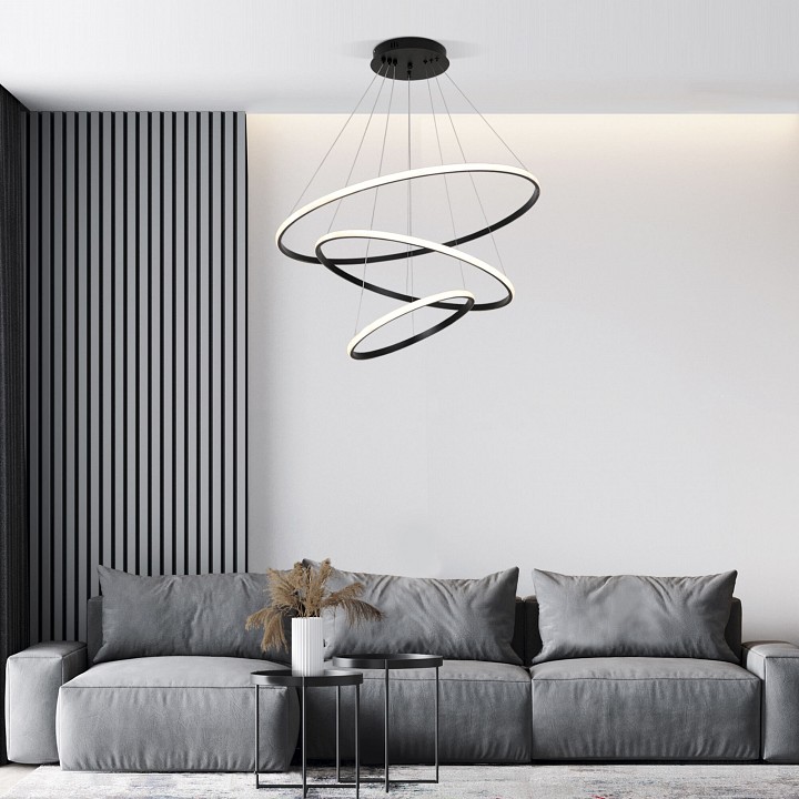 Подвесной светильник Eurosvet Collars 90264/3 черный - 3