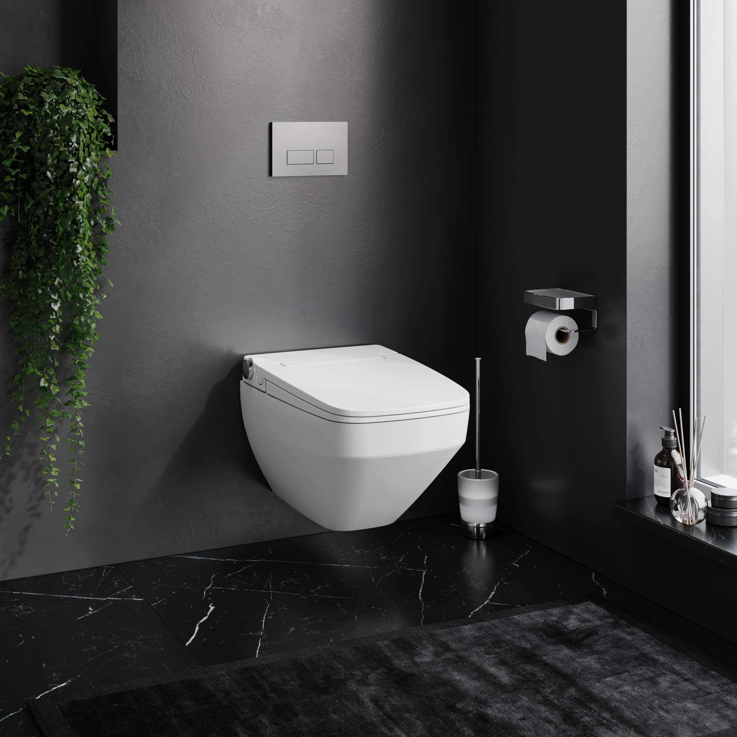 Унитаз подвесной Am.Pm Inspire V2.0 CCC50A1700SC безободковый с биде - 1