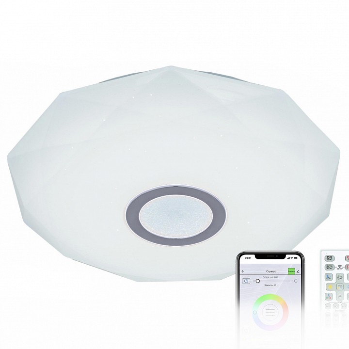Потолочный светодиодный светильник Citilux Диамант Смарт RGB CL713A30G - 0