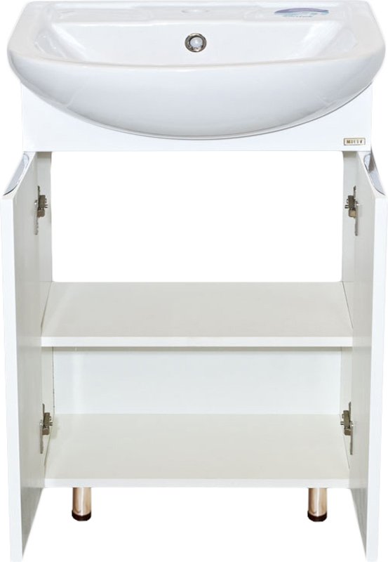 Тумба для комплекта Misty Лаванда 60 белая эмаль, прямая Э-Лав01060-011Пр - 2