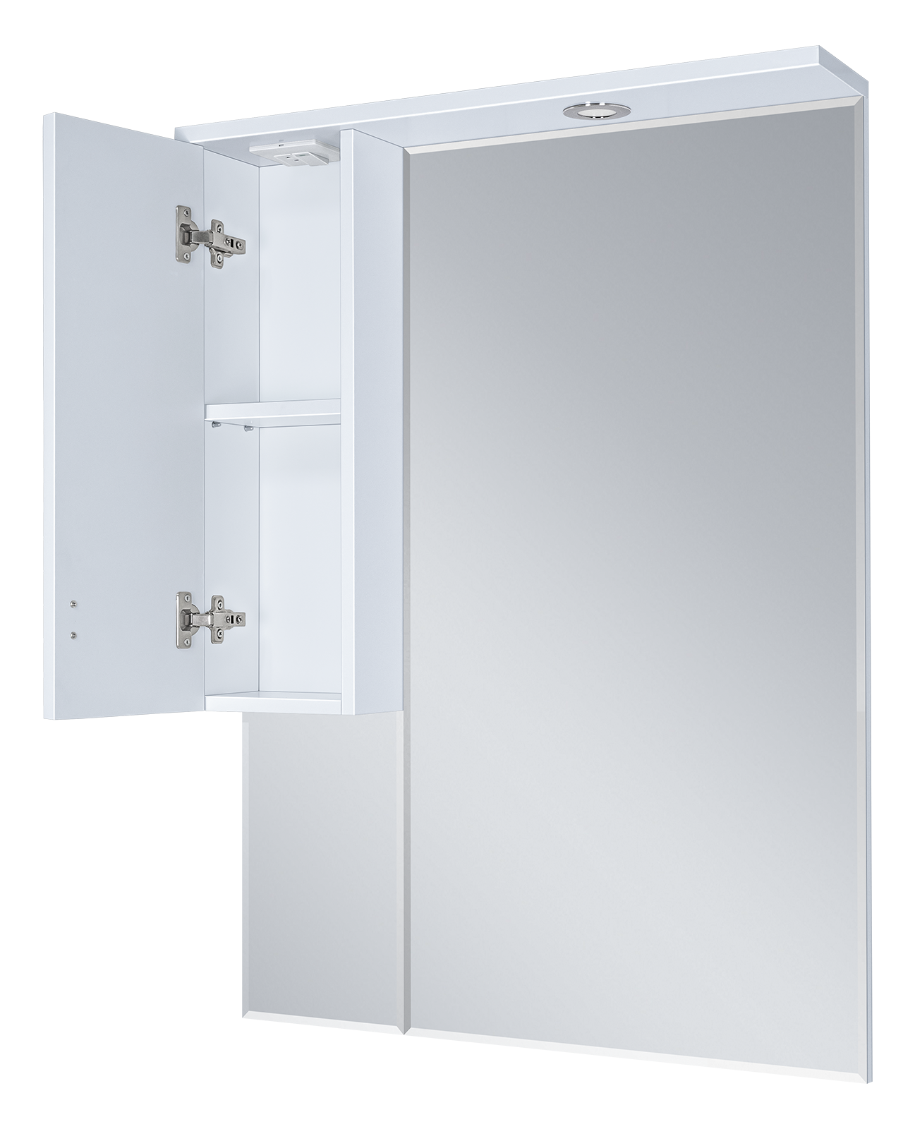 Зеркало-шкаф Misty Дива 65 левое белое с подсветкой П-Див04065-013Л - 1