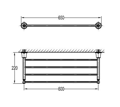 Полотенцедержатель Art&max Liberty  AM-F-8983 - 1
