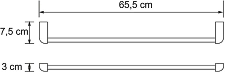 Kammel K-8330WHITE Держатель полотенец одинарный - 3