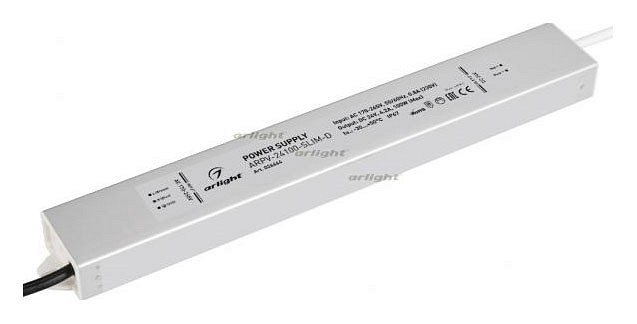 Блок питания Arlight ARPV-100-SLIM-D 24V 100W IP67 4,2A 026664 - 0