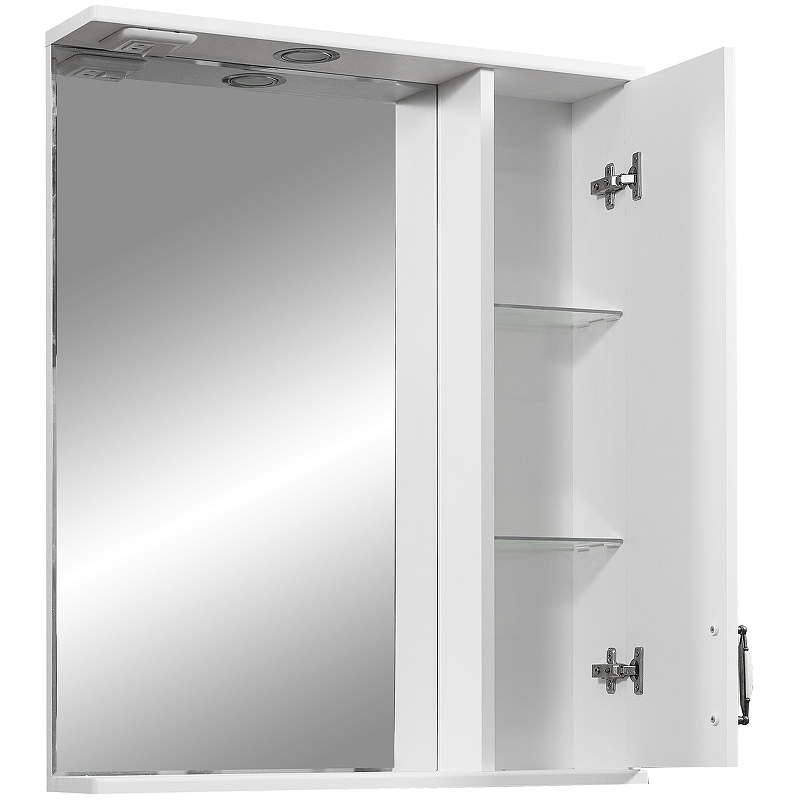 Зеркало-шкаф Stella Polar Кармела 65 R с подсветкой белый  SP-00000184 - 1