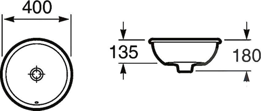 Рукомойник Roca Foro 327872000 40 см - 4