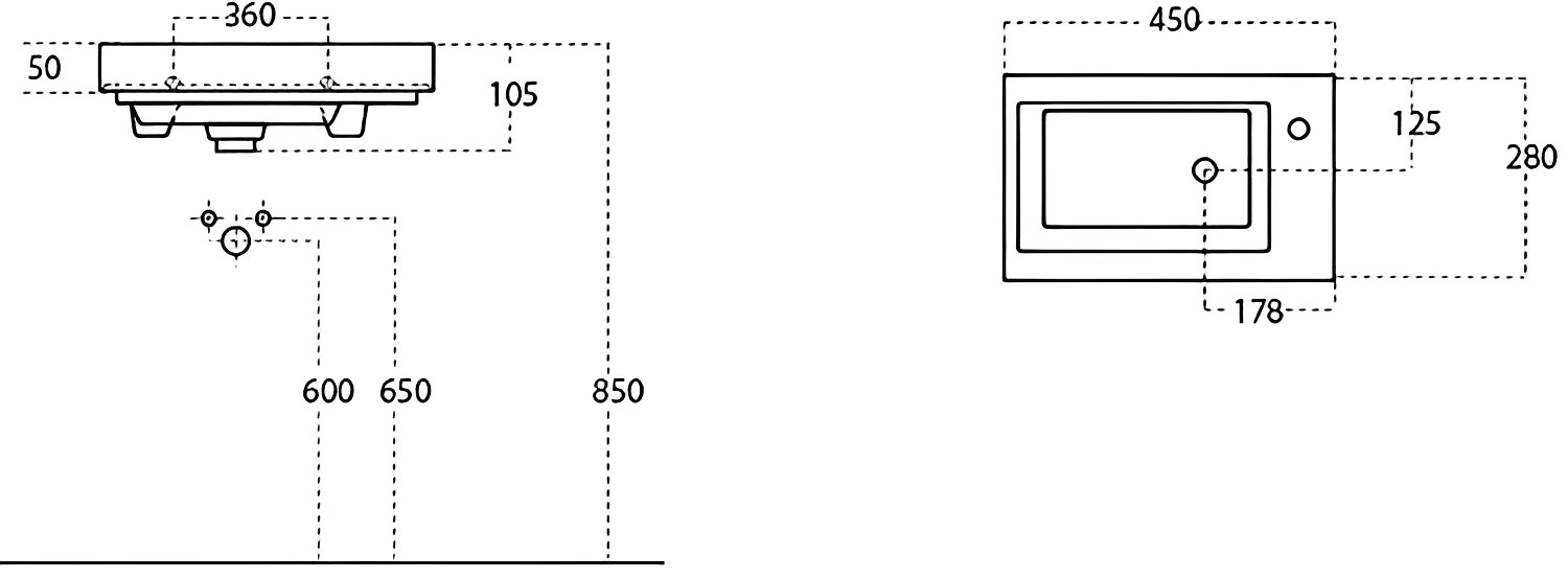 Рукомойник STWORKI 45 4045-KL - 1