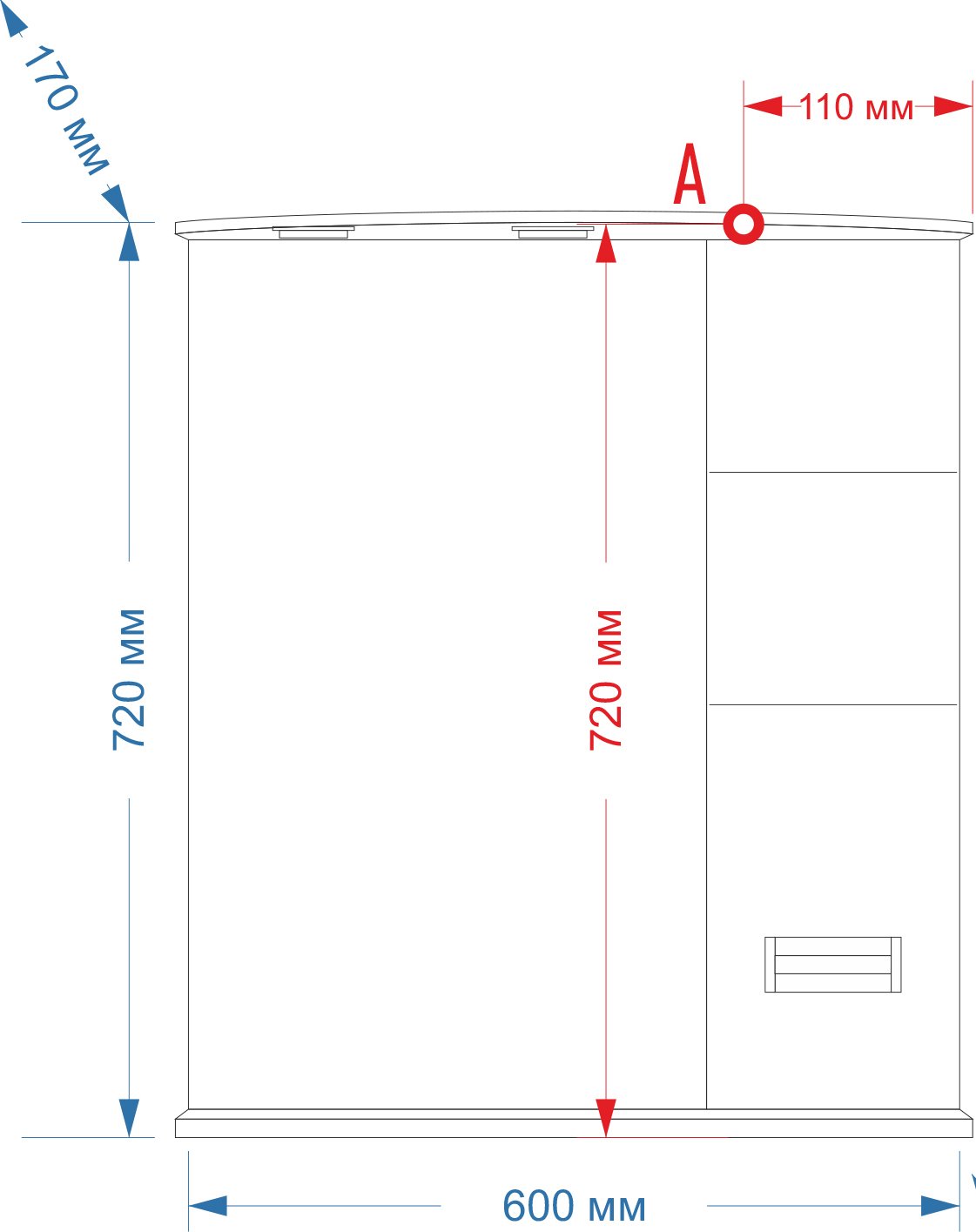 Зеркало Misty Селена 60 R П-Сел02060-01П - 4