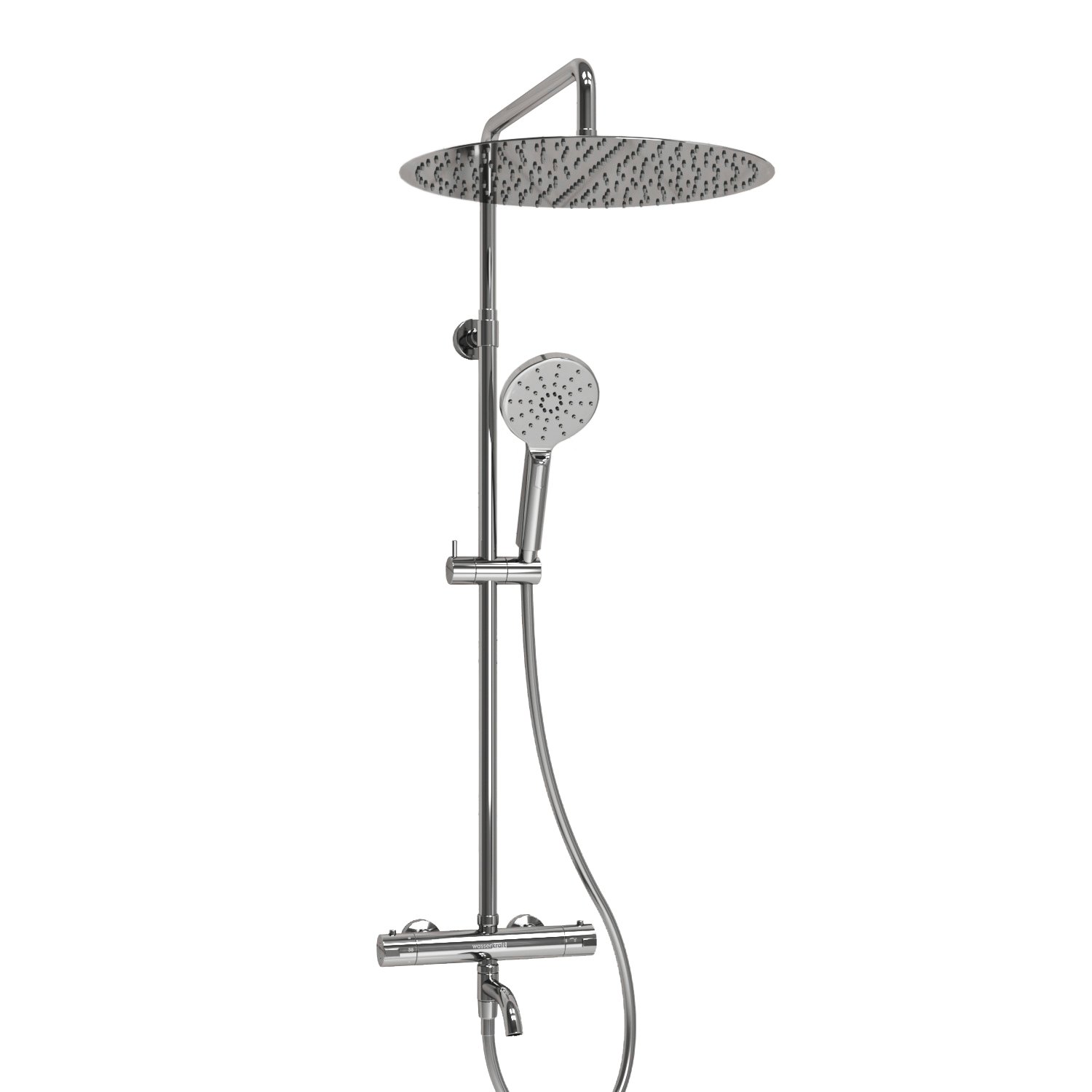 Душевая система WasserKraft 40 с термостатом хром A188.117.127.087.CH Thermo - 0