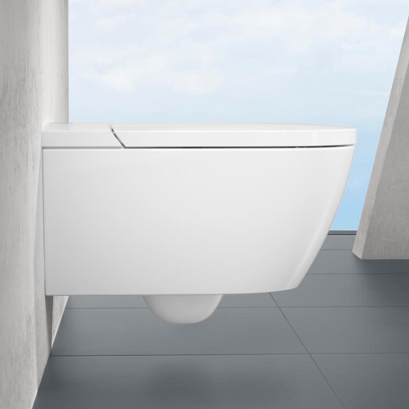 Унитаз подвесной Villeroy & Boch Viclean V0E100R1 альпийский белый, с функцией биде - 7