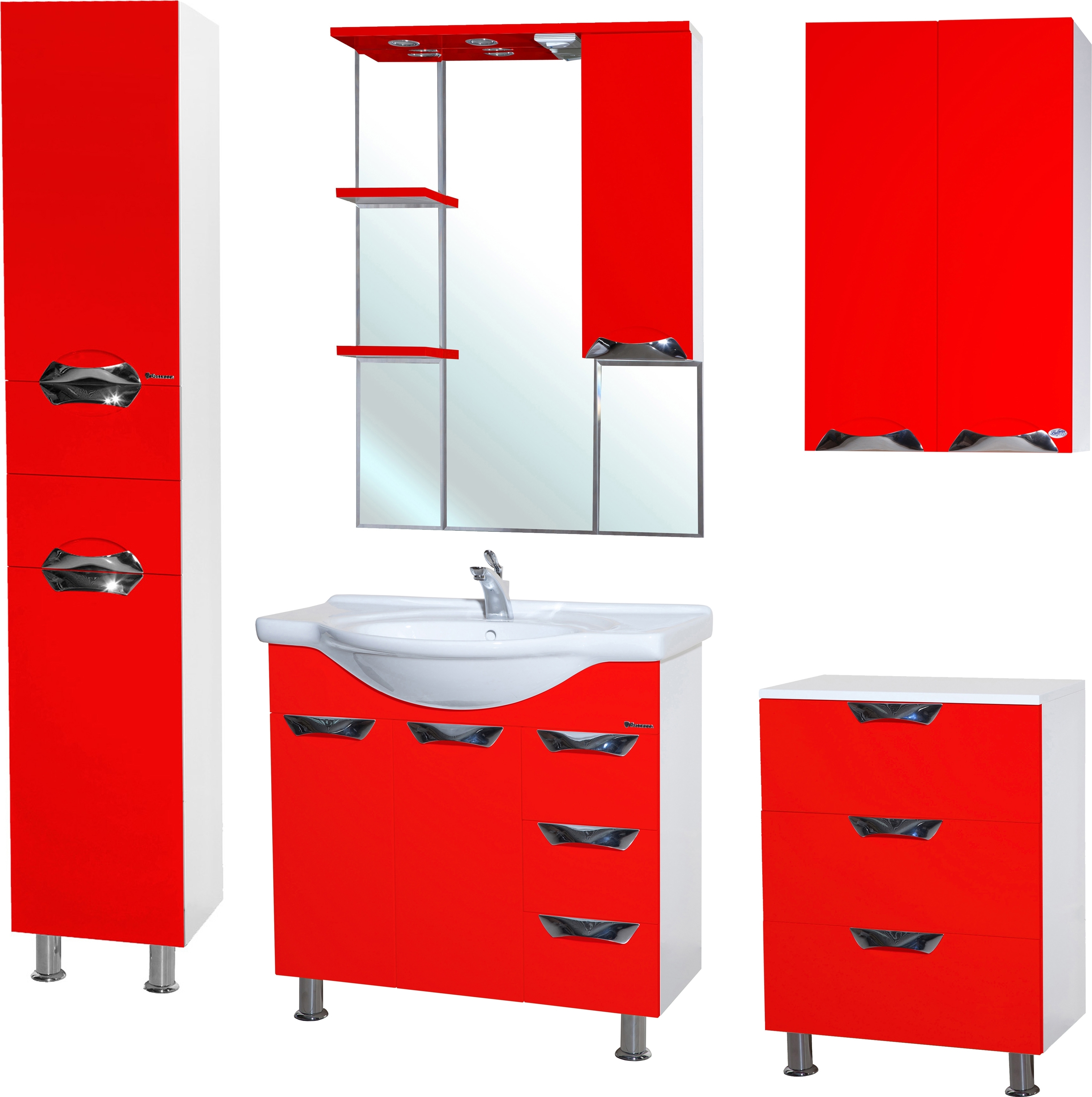 Шкаф Bellezza Белла Люкс 60 красный 4640609180039 - 1