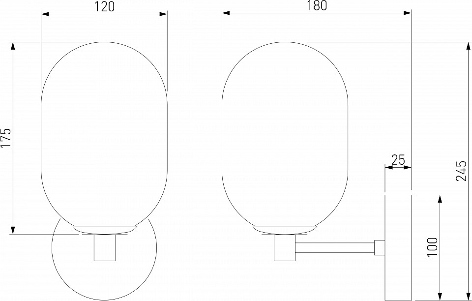 Бра Eurosvet Loona 60161 латунь - 3
