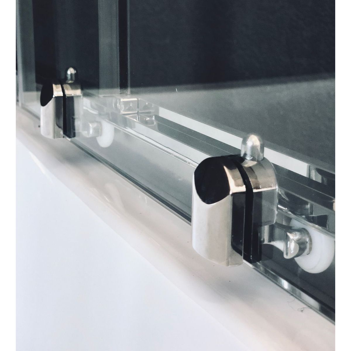 Душевая кабина Royal Bath 120x80 L стекло прозрачное задняя стенка белая с гидромассажем RB8120HP7-WT-CH-L - 3