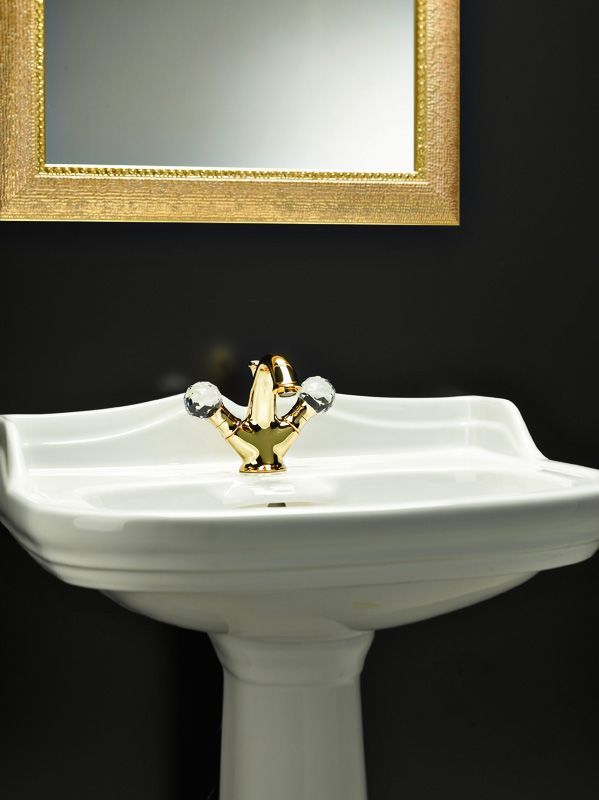 Смеситель для раковины Webert Karenina, золото  KA700102010 - 7