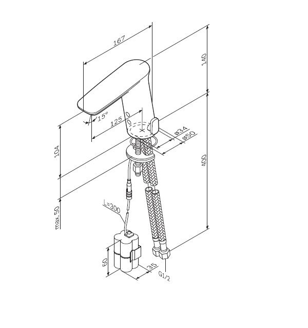 Смеситель AM.PM Inspire V2.0 F50A02300 для раковины, сенсорный - 6