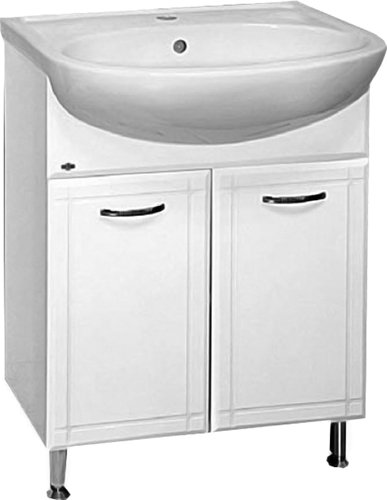 Тумба для комплекта Misty Уют 60 прямая белая Э-Уют01060-01Пр - 0