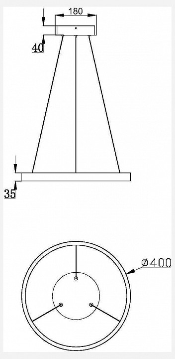 Подвесной светильник Maytoni Rim 4 MOD058PL-L22B3K - 1