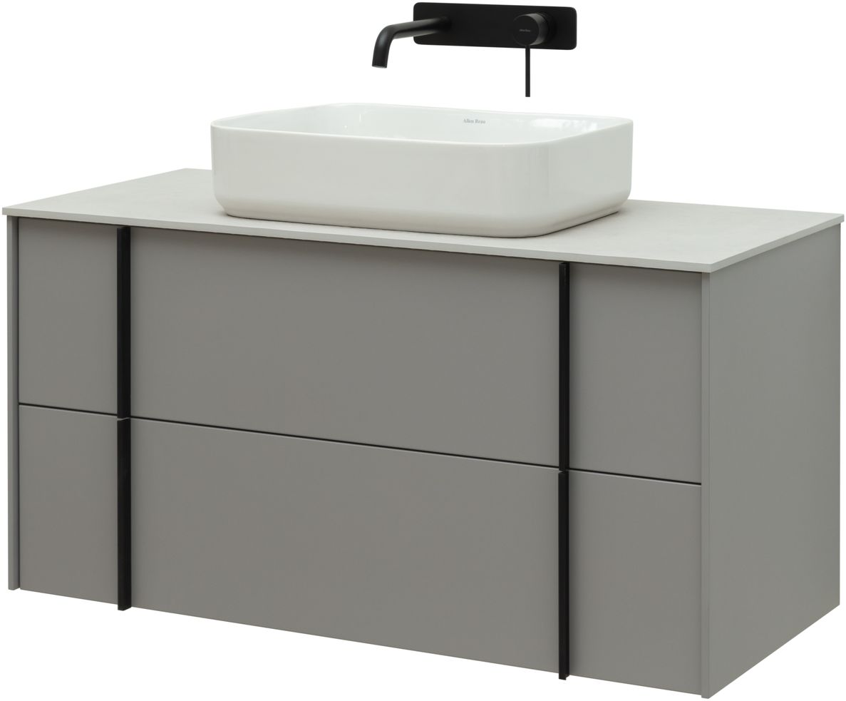 Тумба под раковину Allen Brau Reality 100 серый матовый 1.32007.PGM - 0