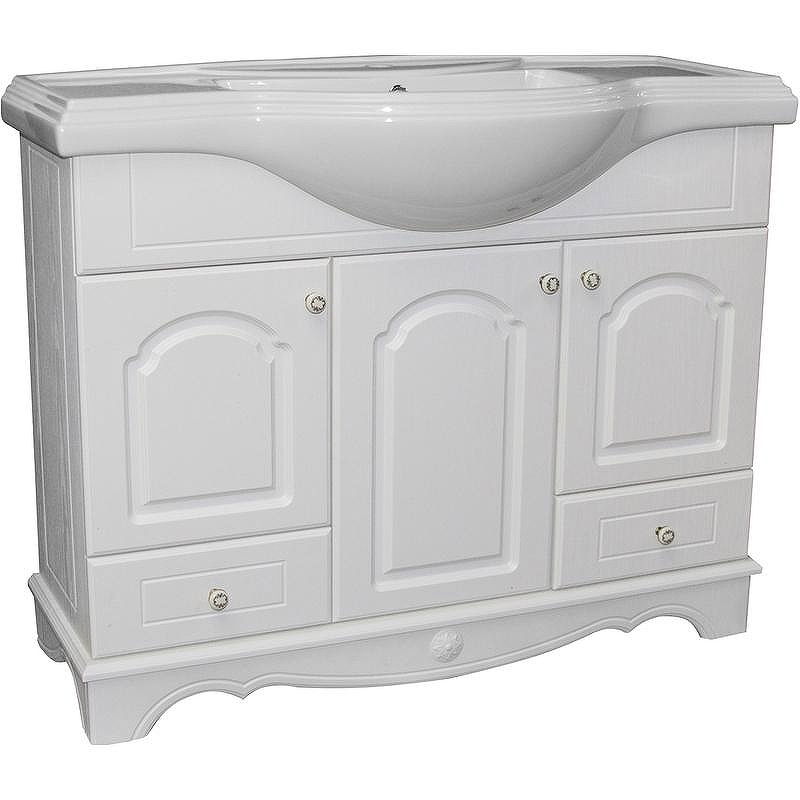 Тумба под раковину Mixline Прованс 80 539599 Белый ясень - 0