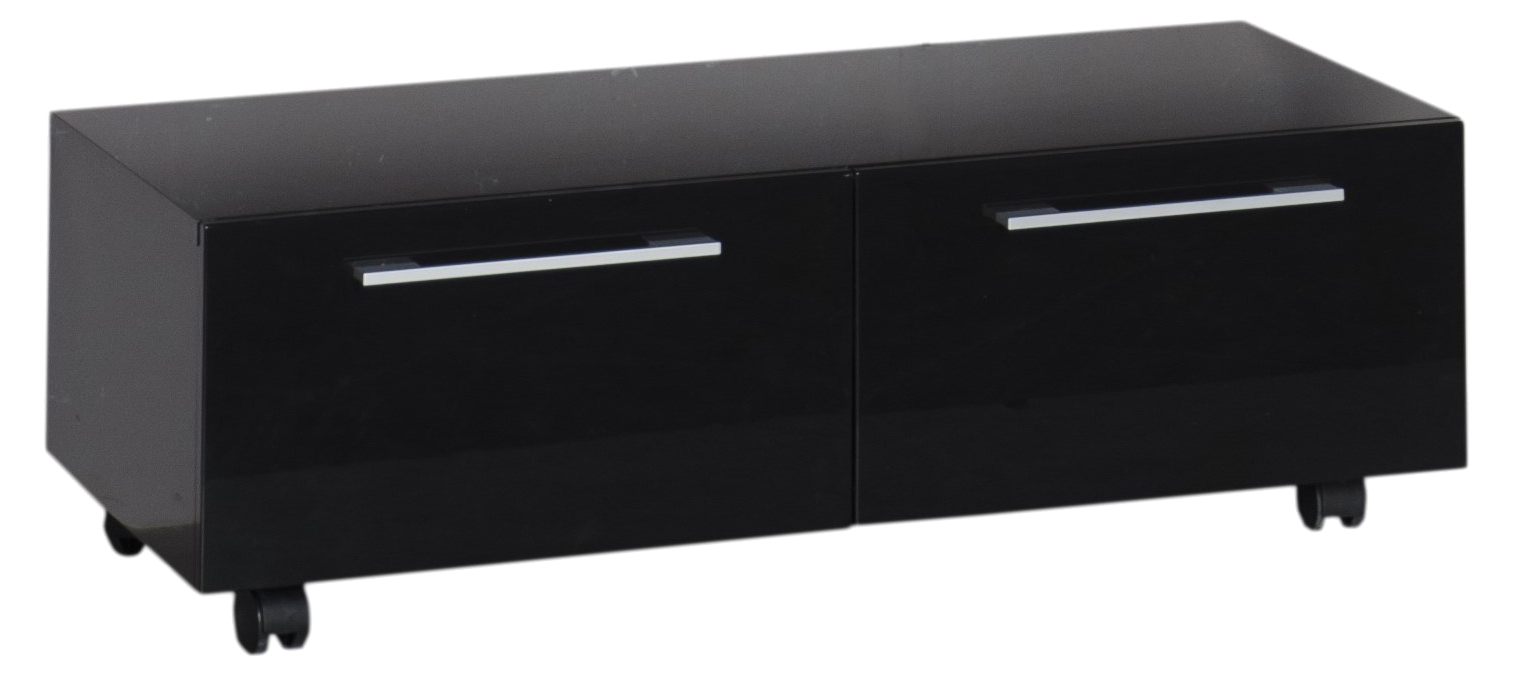 Тумба Aquanet Нота 100 подкатная, черная 170734 - 0