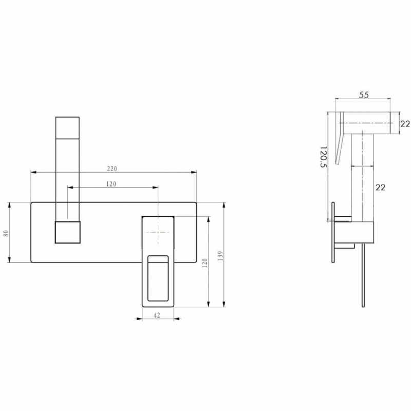 Гигиенический душ Boheme Q хром 147-CRCR.2 - 1