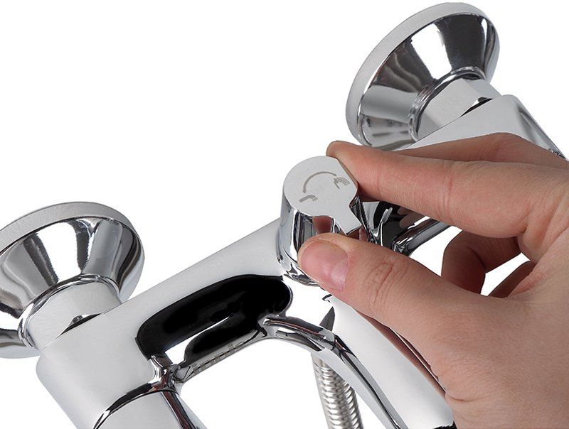 Смеситель для ванны с керамическим дивертором Bounce, IDDIS, BOUSB02i02WA - 2