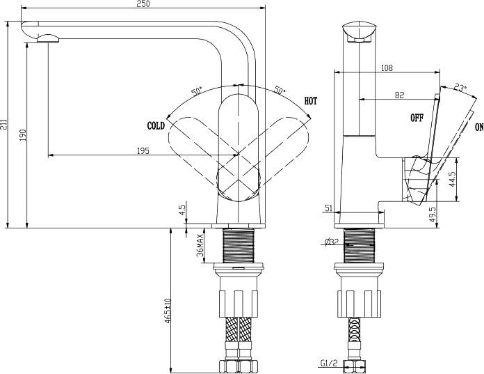 Смеситель BelBagno Ancora ANC LAM CRM для кухонной мойки ANC-LAM-CRM - 1