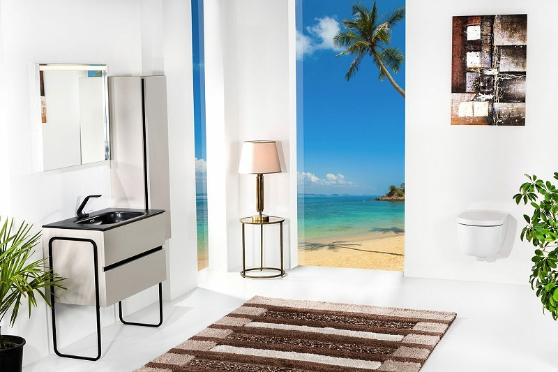 Шкаф - пенал Armadi Art Vallessi 35 подвесной бежевый матовый 836-C matt - 1