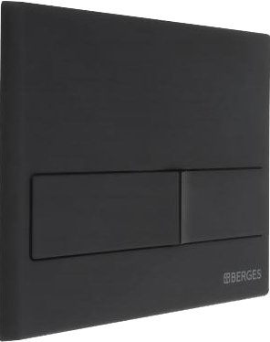 Кнопка смыва Berges Wasserhaus Novum L5 чёрный, матовый 040015 - 2