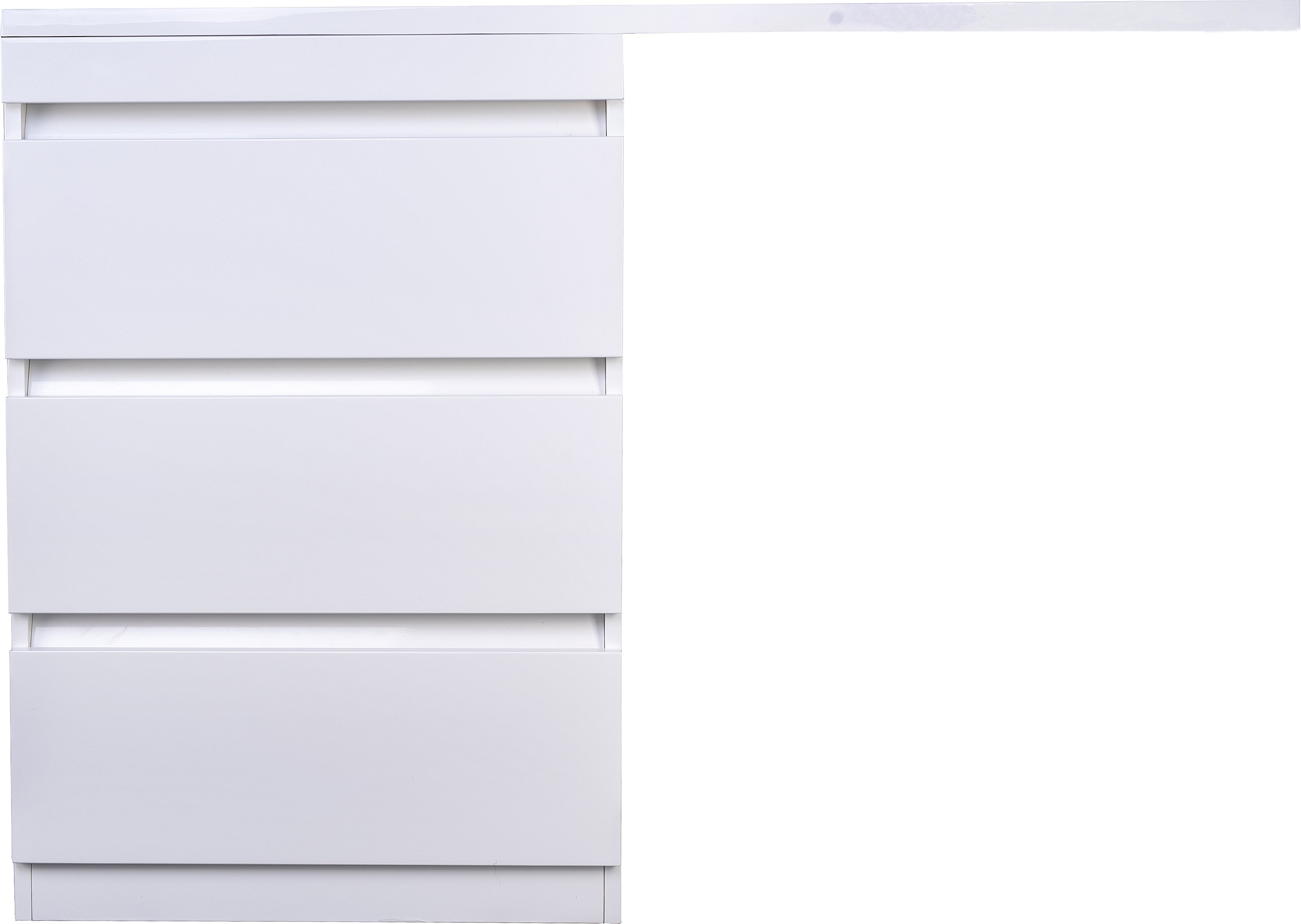 Тумба для комплекта Style Line Даллас 120 Люкс PLUS, напольная, 3 ящика СС-00002272 - 2