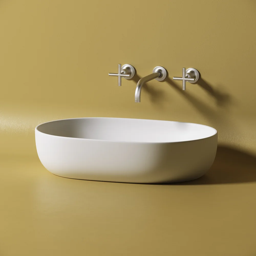 Раковина накладная Ceramica Nova Element 60х41.5 белый-матовый CN6047MW - 2