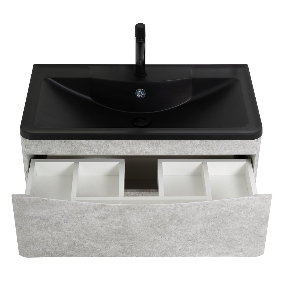 Тумба с раковиной BelBagno Acqua 100 серый - 4