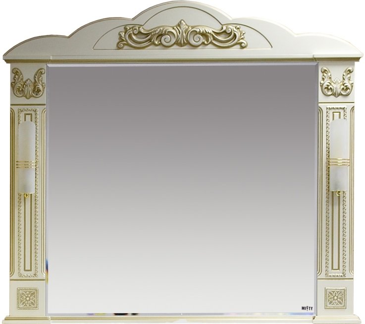 Зеркало Misty Барокко 120 бежевое, патина Л-Бар02120-033 - 3