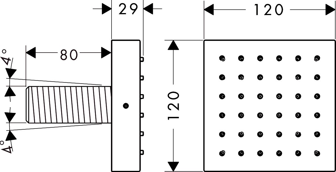 Душевая форсунка Axor Starck  28491000 - 8